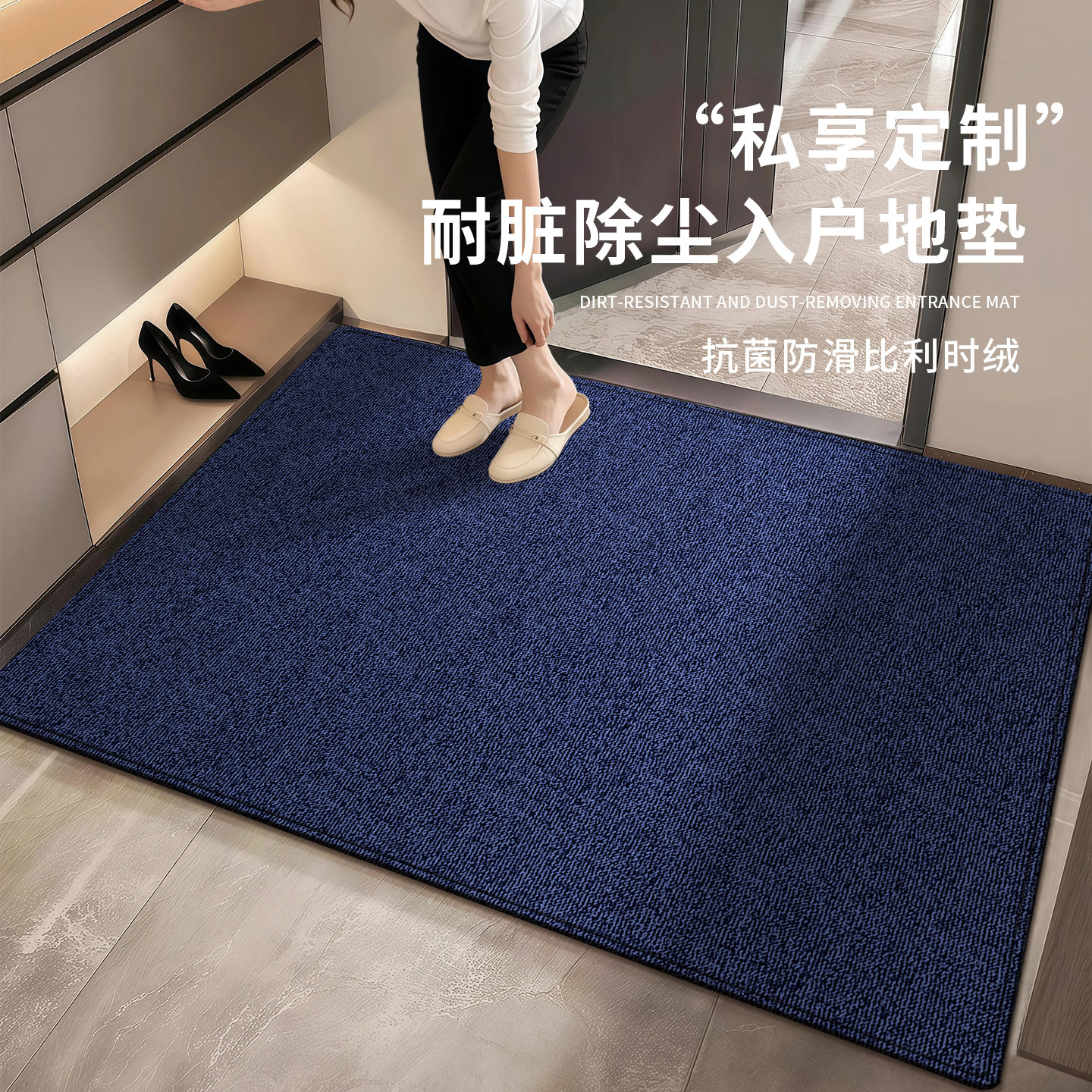 诗缇入户门玄关耐脏好打理地垫图片