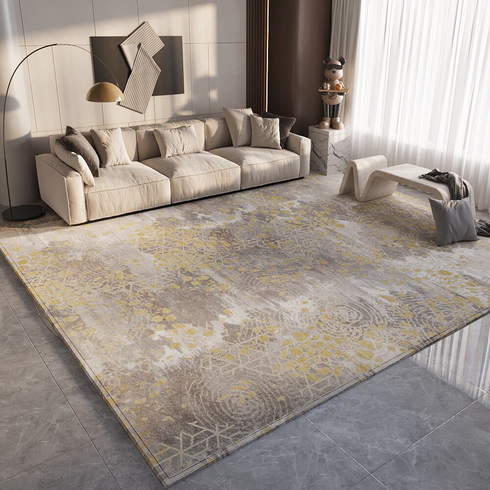 意式轻奢风客厅地毯沙发茶几地垫现代简约高级感家用卧室2025新款