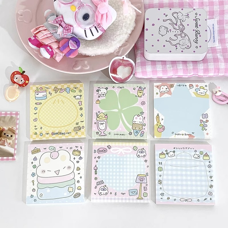 原创小狗便签本可爱无粘性可撕留言记事本学生高颜值手账素材本