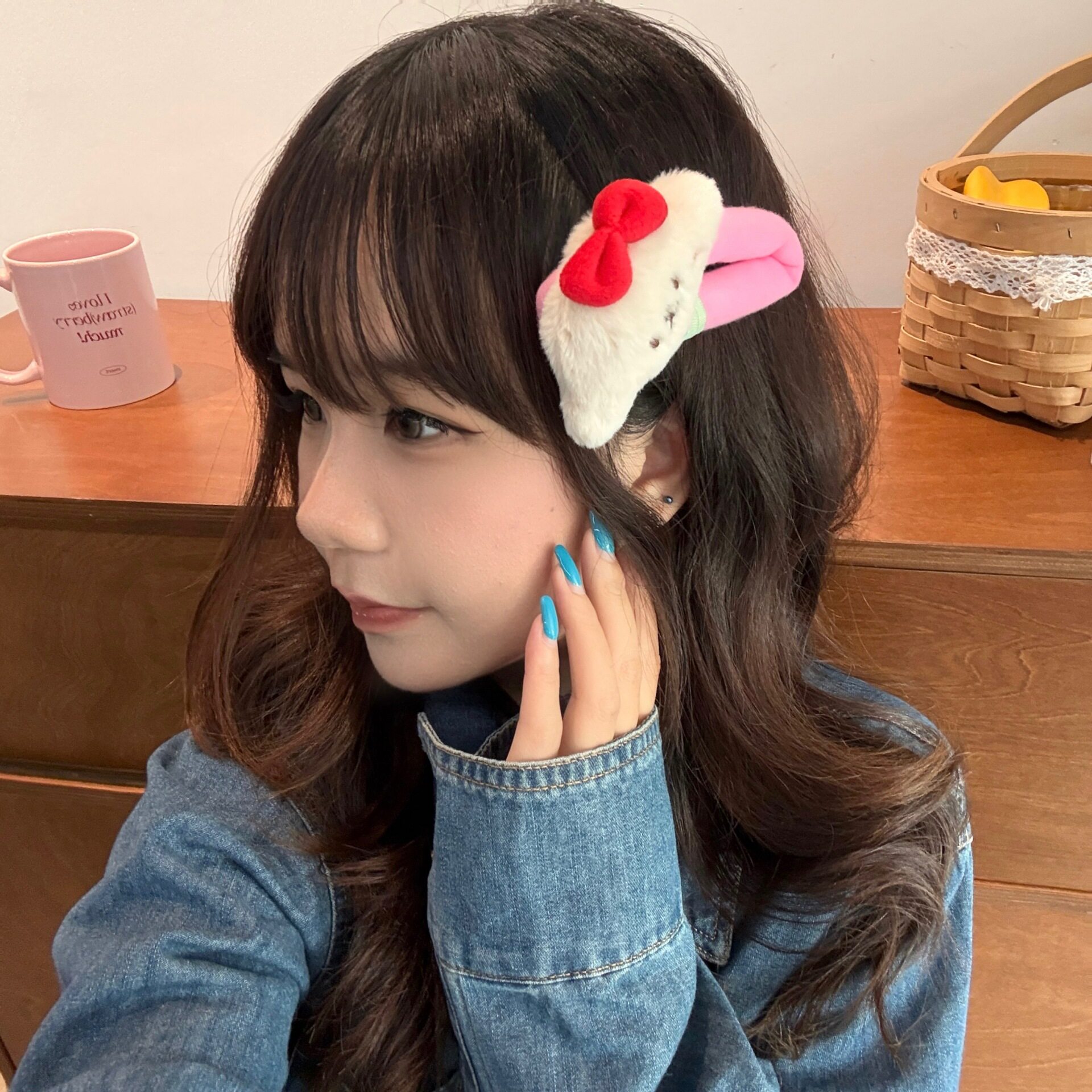 特价可爱毛绒小狗头饰掰掰夹少女