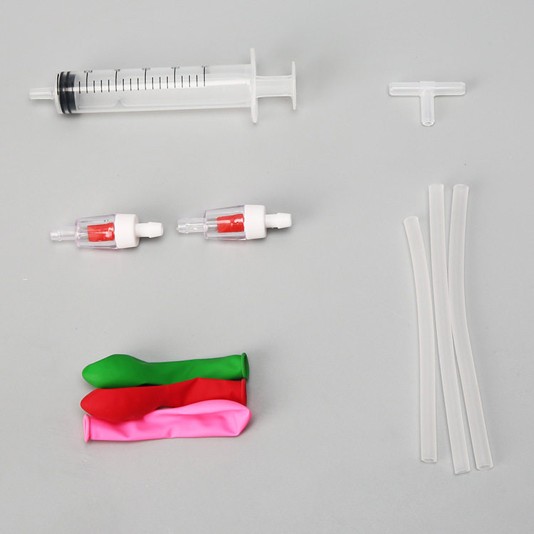 薄利多销材料打气筒科技小制作儿童科学实验教玩具自制学生手工幼
