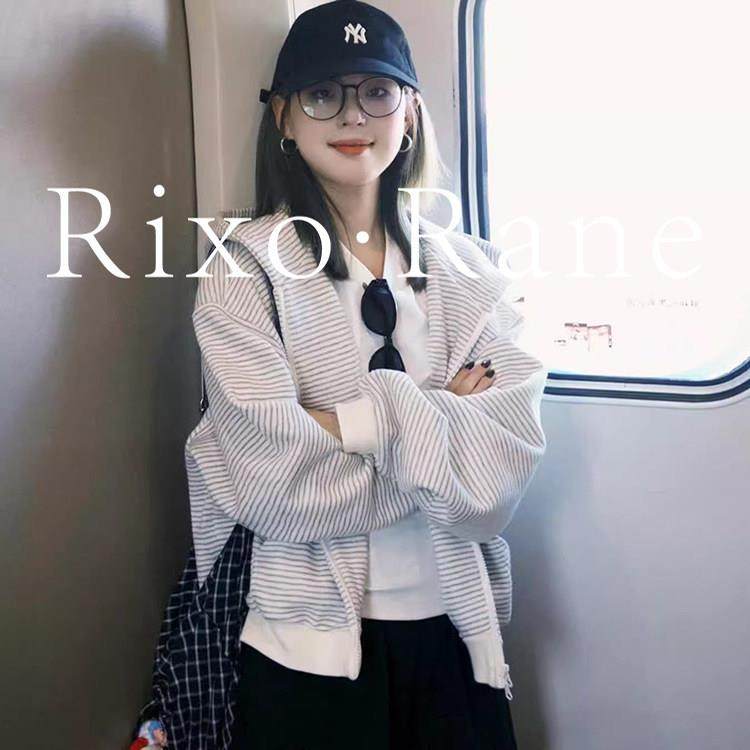 法国Rixo Rane ?条纹拉链连帽卫衣外套女秋冬季百搭显瘦开衫上衣,女装/女士精品,常规大码外套,淘宝优惠券,粉丝福利购,淘宝优惠卷