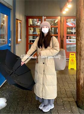 I.Tchooiate圆领设计感羽绒服女长款2025冬加厚显瘦气质外套韩版