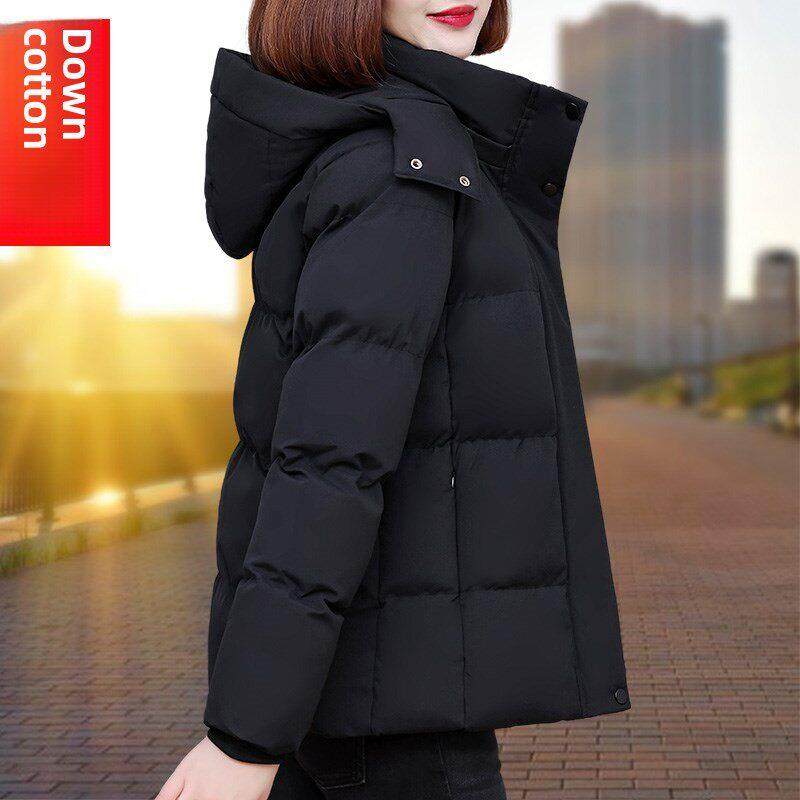 女士羽绒棉服短款2025新款秋冬季棉衣加绒加厚大码棉袄爆款外套潮