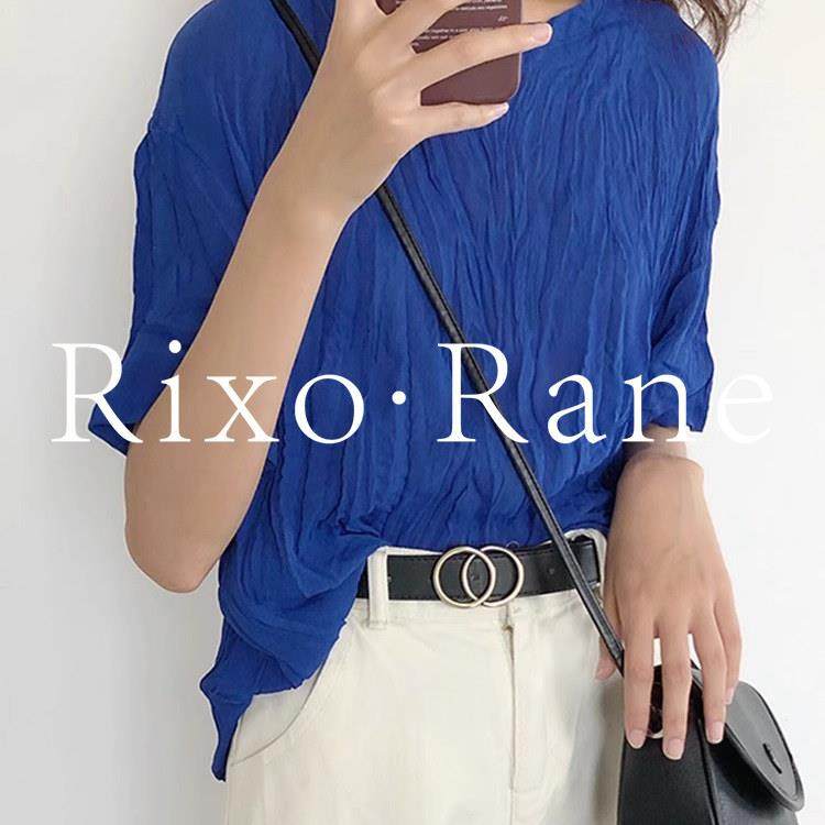 法国Rixo Rane 优雅高阶?褶皱雪纺衫女遮肚宽松显瘦短袖小衫上衣,女装/女士精品,大码内搭,淘宝优惠券,粉丝福利购,淘宝优惠卷