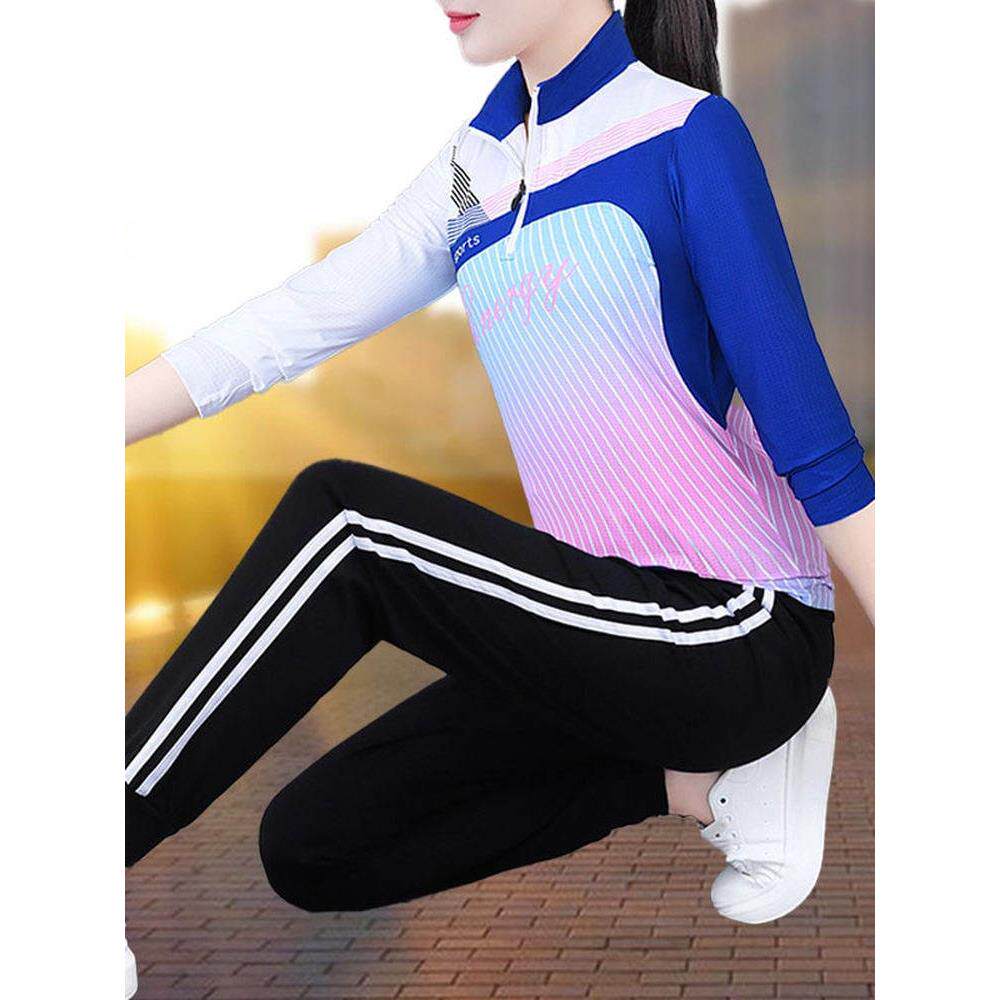 休闲时尚运动套装女士春秋2025新款爆款秋季小个子妈妈跑步两件套