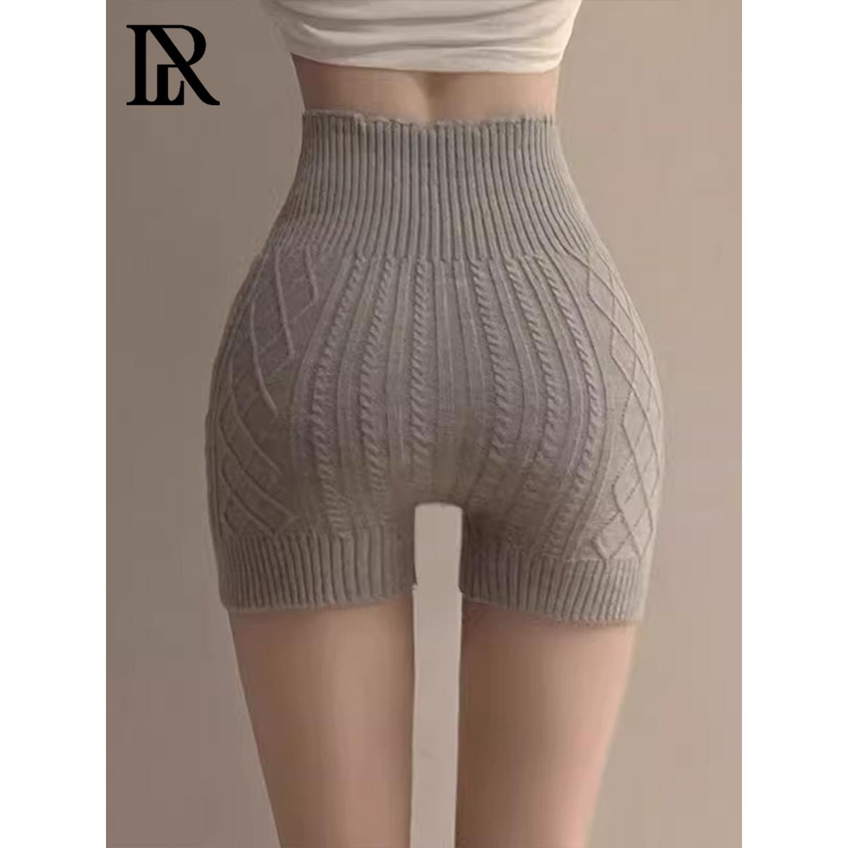 日系羊绒毛线针织保暖安全裤女春秋季高腰提臀防走光加绒打底短裤