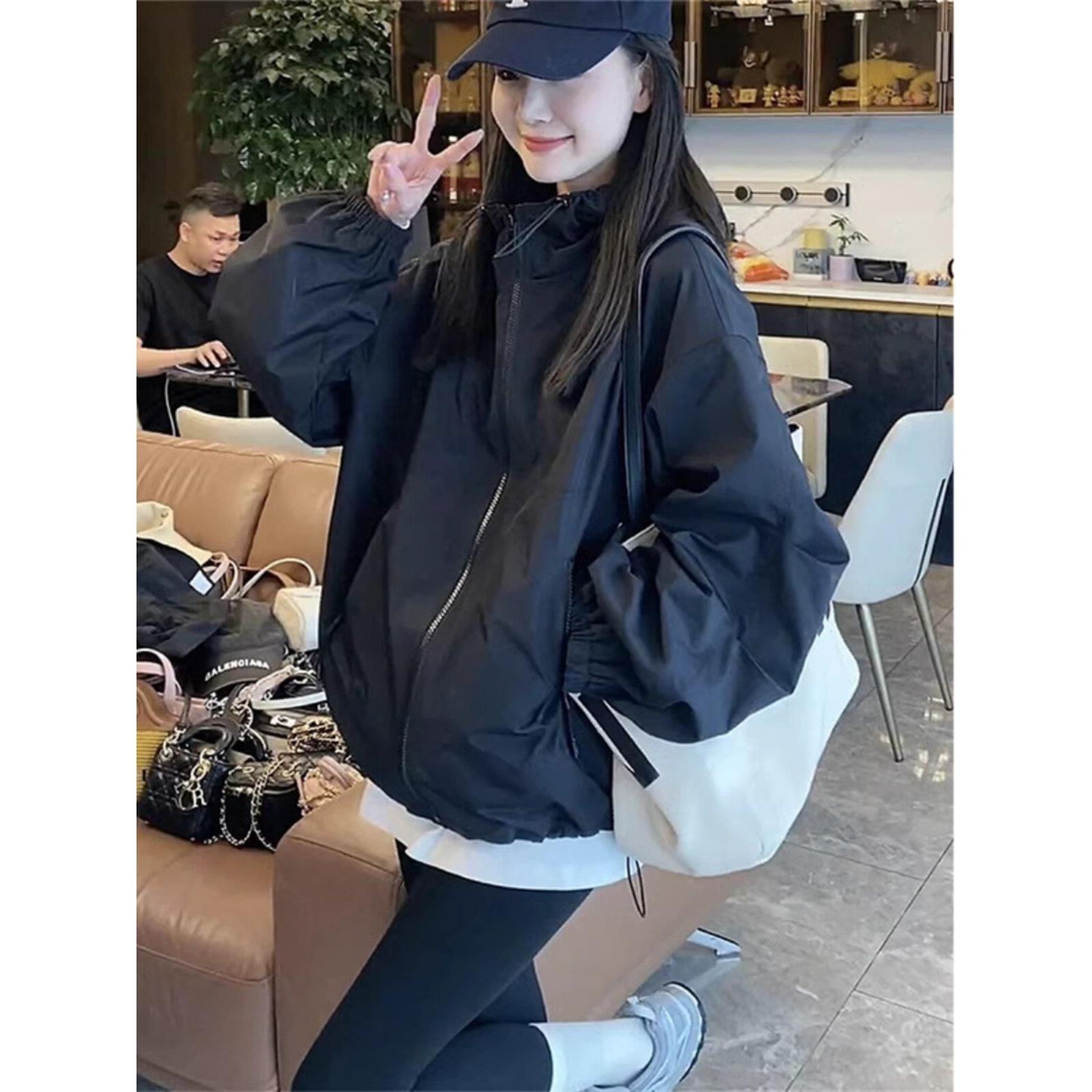 工装外套女春秋2025新款韩版宽松设计感小个子休闲百搭短风衣夹克