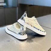 春季 男鞋 休闲布面系带透气烫钻软底轻便板鞋 韩版 潮 时尚 ZaSaFran