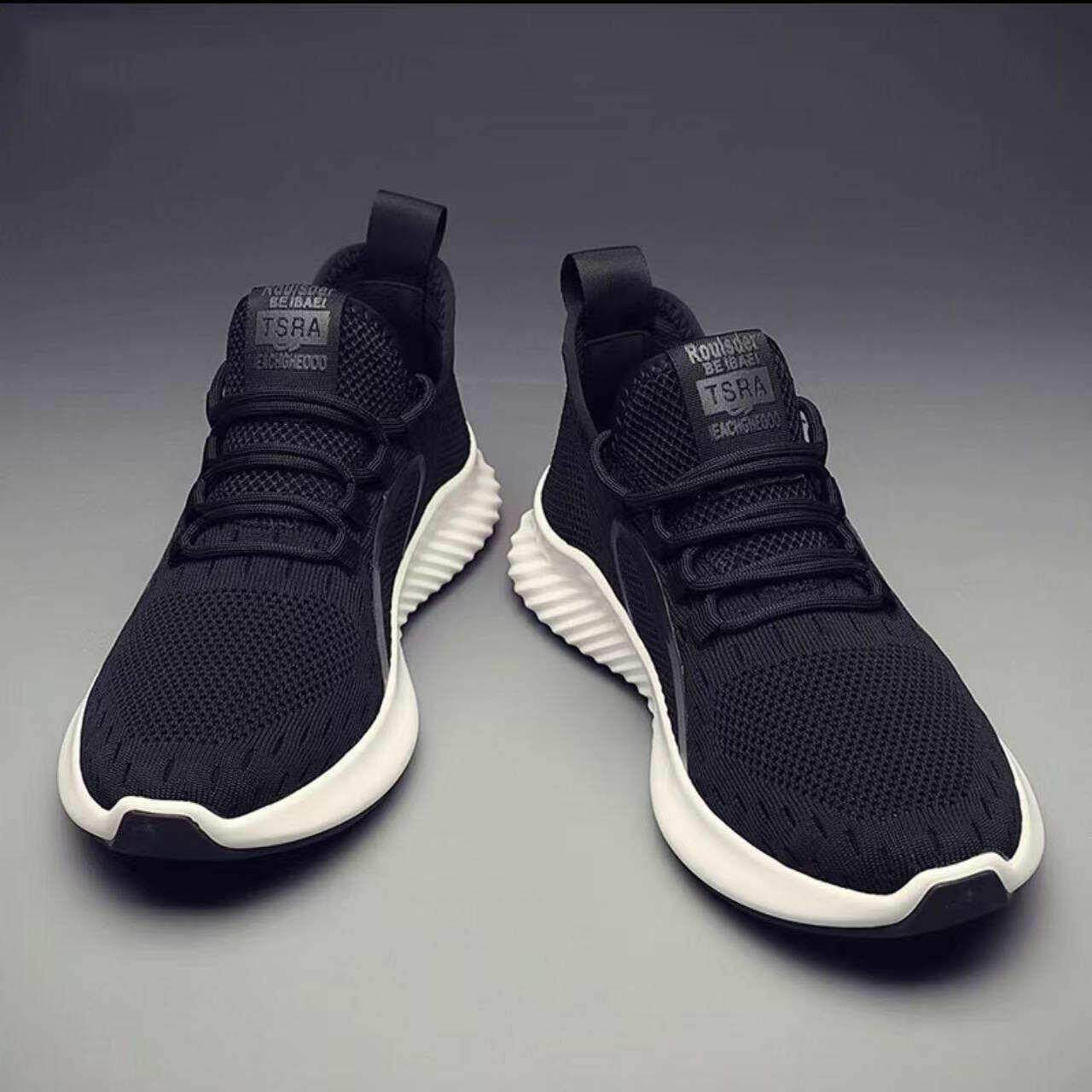 男鞋2025夏季新款网鞋透气飞织网面运动休闲 鞋百搭轻便软底跑步