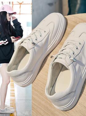 香港潮牌真皮小白鞋女2025年春季夏新款运动休闲百搭女鞋韩版板鞋
