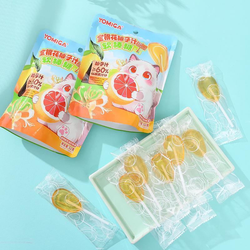 新款秋梨膏软糖金银花柚子