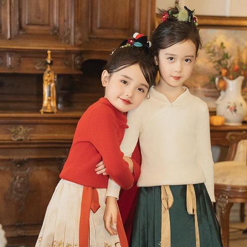 十三余秋冬季保暖百搭毛衣女童