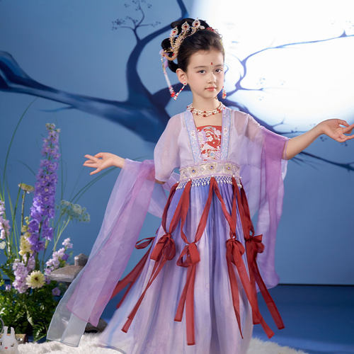 十三余童装古风仙气汉服连衣裙