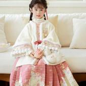 春秋长短套装 国风保暖汉服女童爆款 系列 花墙映雪 十三余童装