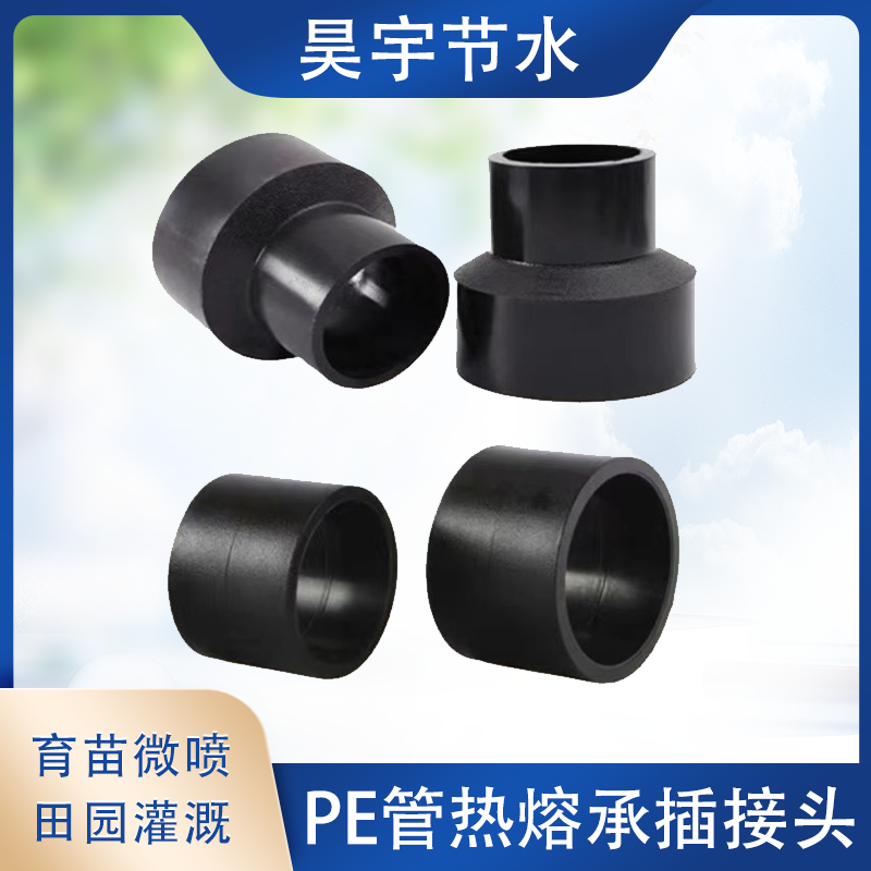 HDPE直通对接水管配件热熔大小头