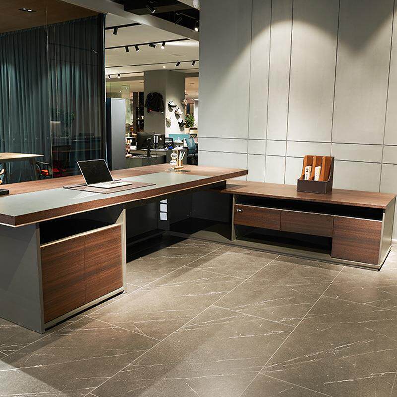 厂家定制老桌板桌台总裁简约现代BDX-D013大班商办用公家具单人经