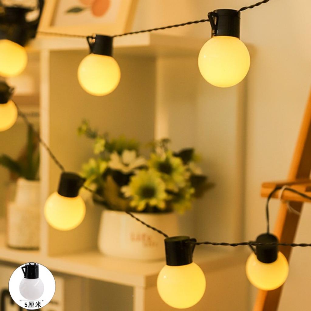 露串灯SEC大圆灯户串装球饰灯摆摊灯夜市防营水灯带天幕帐篷外氛