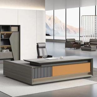 办主公桌老桌板桌简约现KYA01 总裁大班台经理管桌 28轻代奢新中式