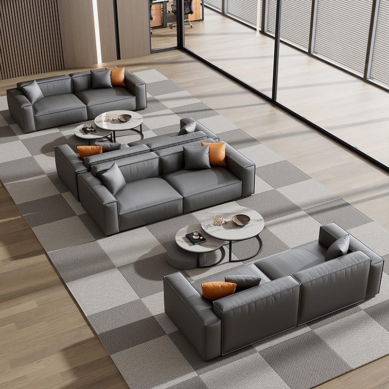 办公室沙发腐块GRZ-118现代售楼部约豆大简堂会客厅休闲接待沙发