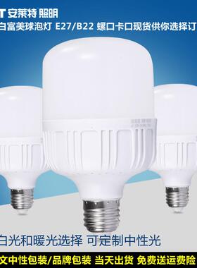 leWd球泡灯 塑包铝防球泡 5-28 螺口灯高罩塑包泡 高富照帅泡灯