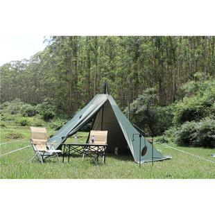 gre简en 野外易帐 he备ron户外庇护所金字塔A5篷A塔遮阳帐棚生存装