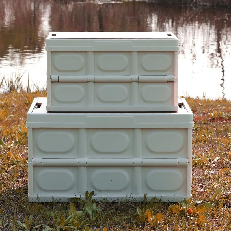 户整折叠收纳箱露大容量外加厚储物箱车载后备箱SY5001营家用木盖