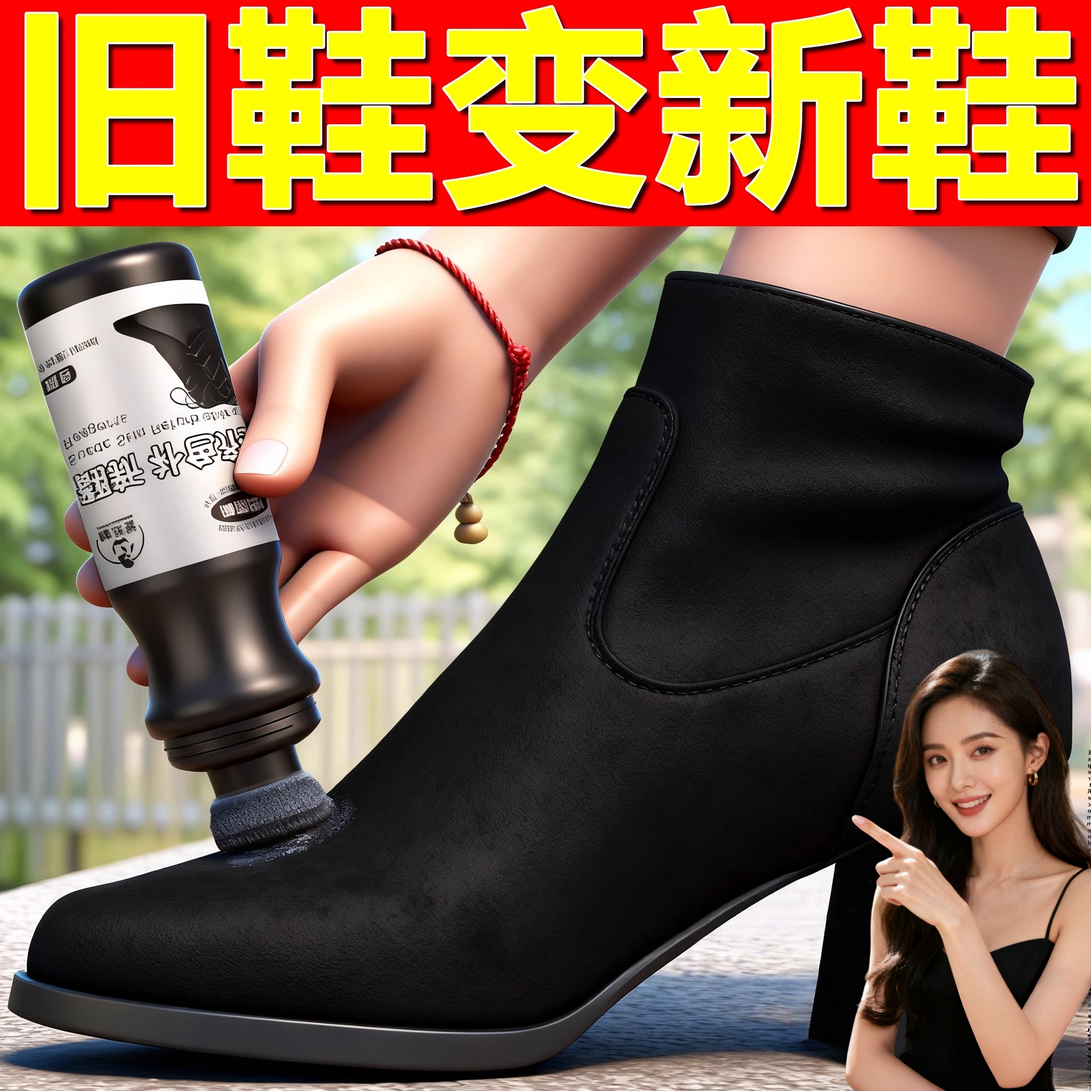 磨砂皮鞋翻新补色剂翻毛皮补色剂鹿皮绒鞋面清洗绒面护理鞋油无色