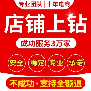 淘宝店铺上钻新店提升代运营升级直通车托管网店标题等级优化服务