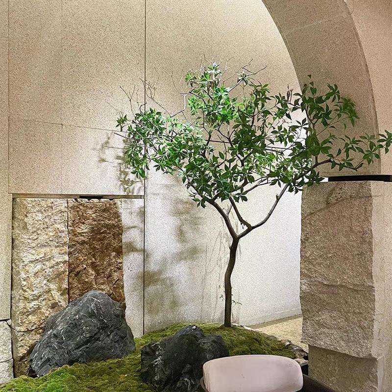 马醉木绿植造景仿真假绿植装饰室内大型景观仿真树楼梯口橱窗装饰