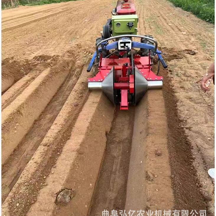 黏土地自走式柴油开沟起垄压实机