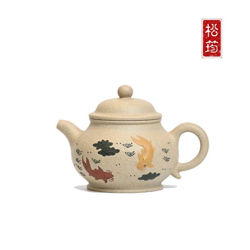 原矿白段泥潘壶200ml纯手工泥绘自用宜兴紫砂壶功夫泡茶壶茶具,特色手工艺,其他特色工艺品,淘宝优惠券,粉丝福利购,淘宝优惠卷