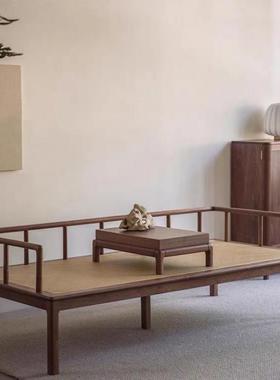 价TXP2新款沙发床两用罗汉床新中式现代轻奢高级感黑胡桃