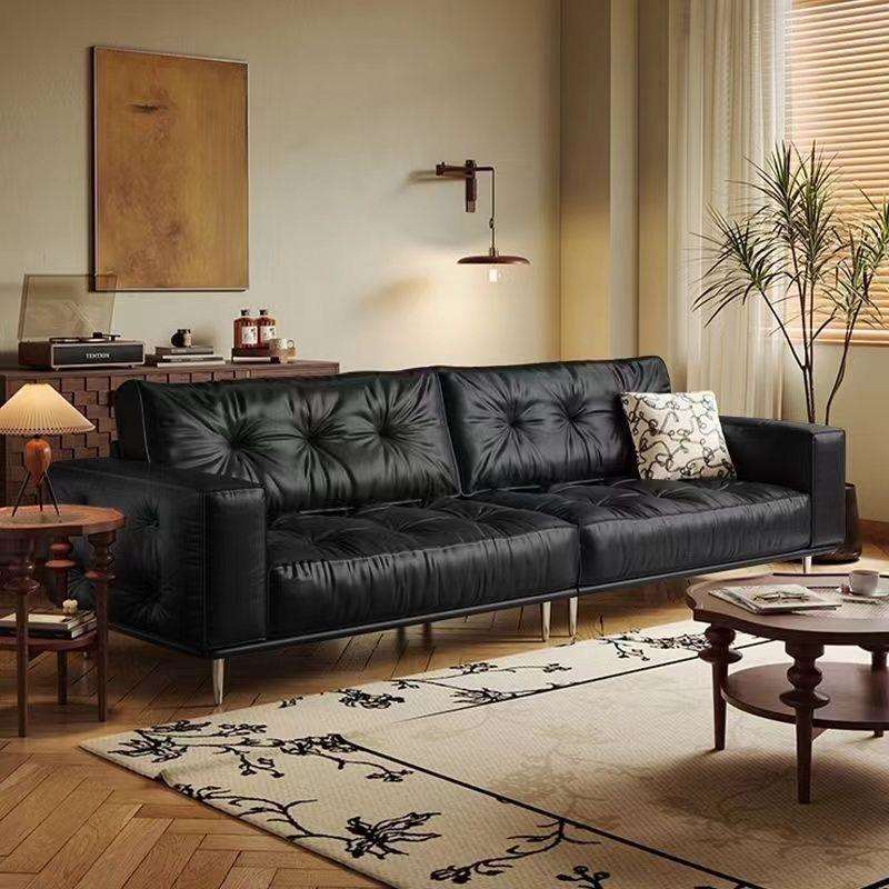 极简皮艺沙发客厅小户型高档家用轻奢双三人直排休闲沙发一件起批