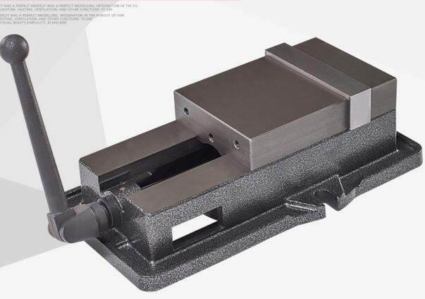 机用虎钳 CNC加工6寸加长角固式铣床用平口钳QM16160L开口200