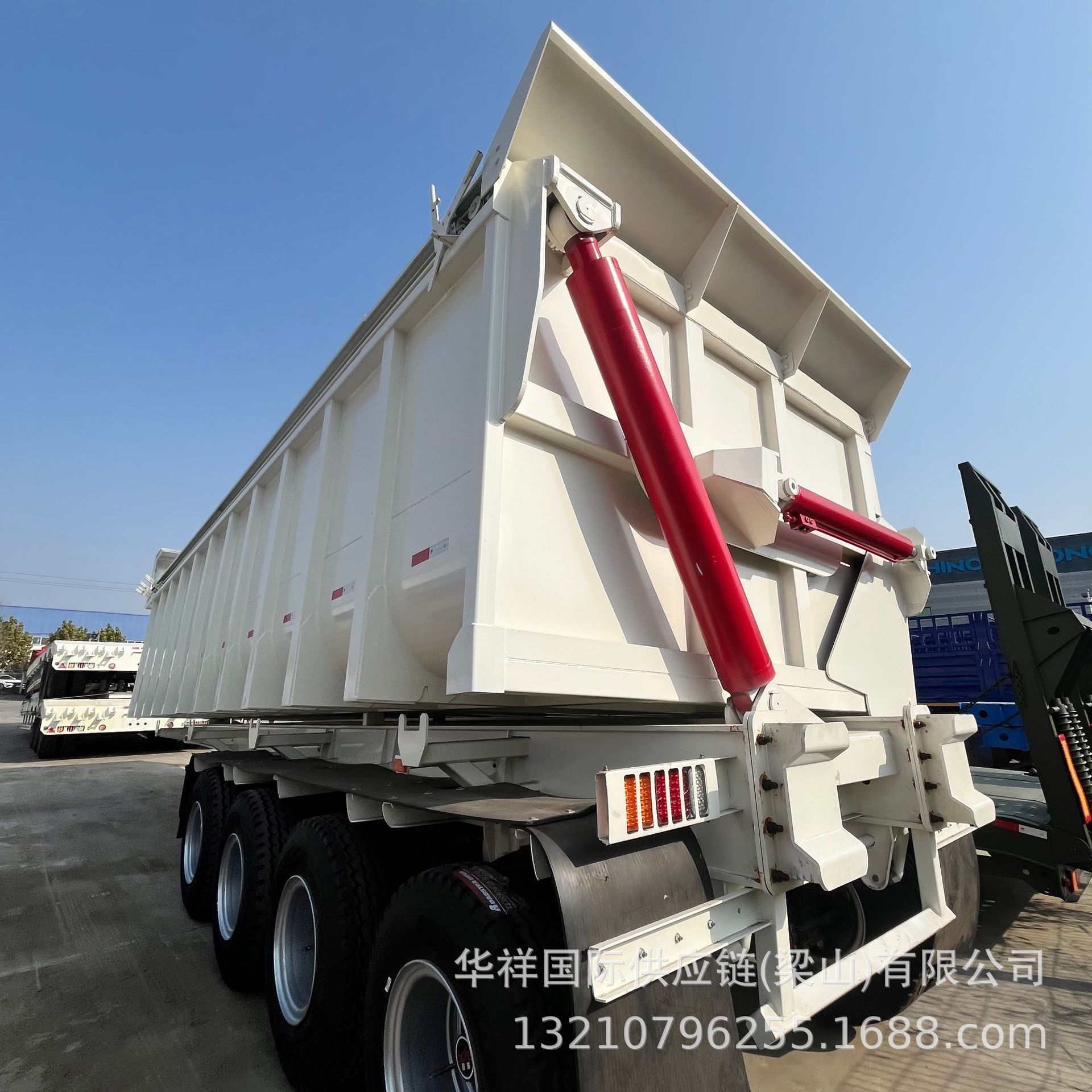 四轴侧翻自卸渣土煤炭半挂车