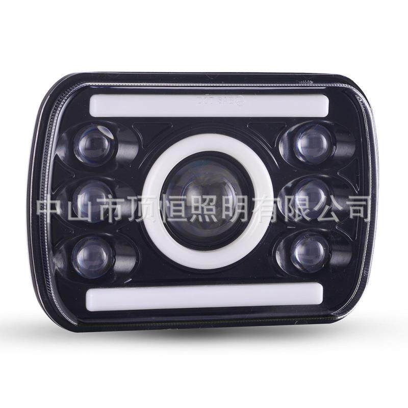 牧马人车灯七寸方灯改装头灯LED工作灯前大灯新款H型方灯汽车大灯