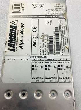Alpha 400W CA400 5B 18D 24D电源出售 H47047 现货