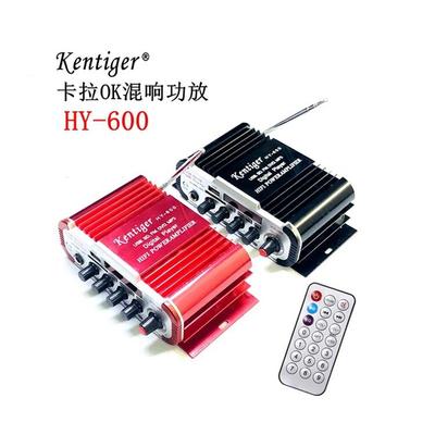 HY600卡拉ok话筒麦克风USB/SD读卡FM12V车载家用小功放机