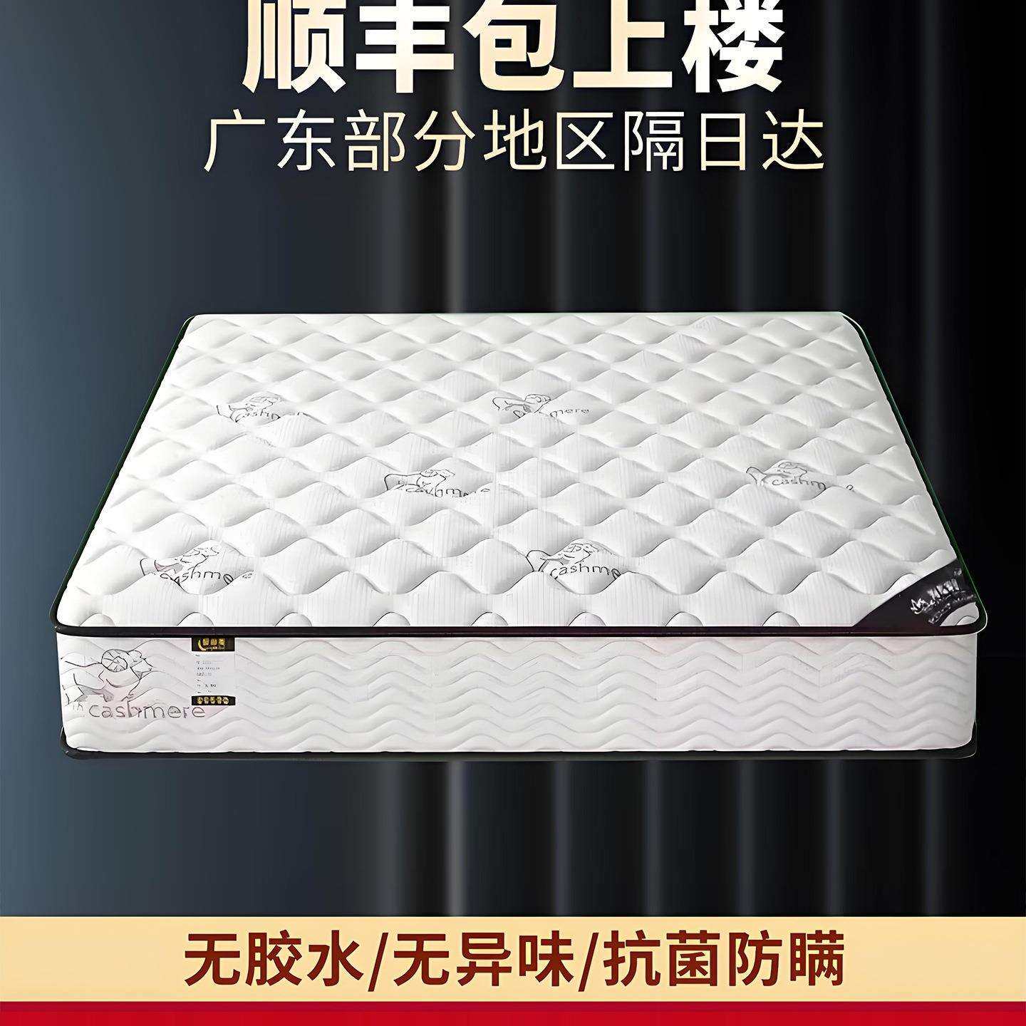 弹簧床垫软硬两用席梦思20cm经济型家用乳胶椰棕床垫租房酒店