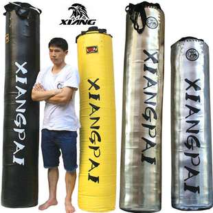 广州响牌细长沙袋直销超纤皮沙包武馆训练款式实心泰拳散打用