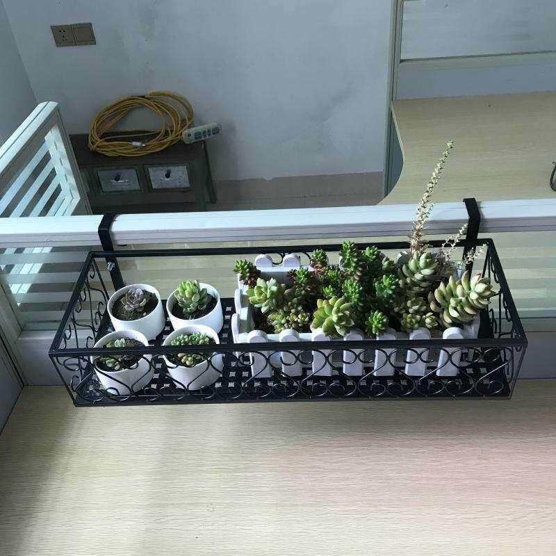 办公室桌面收纳架隔板悬挂式绿萝盆栽花架铁艺搁板金属挂篮置
