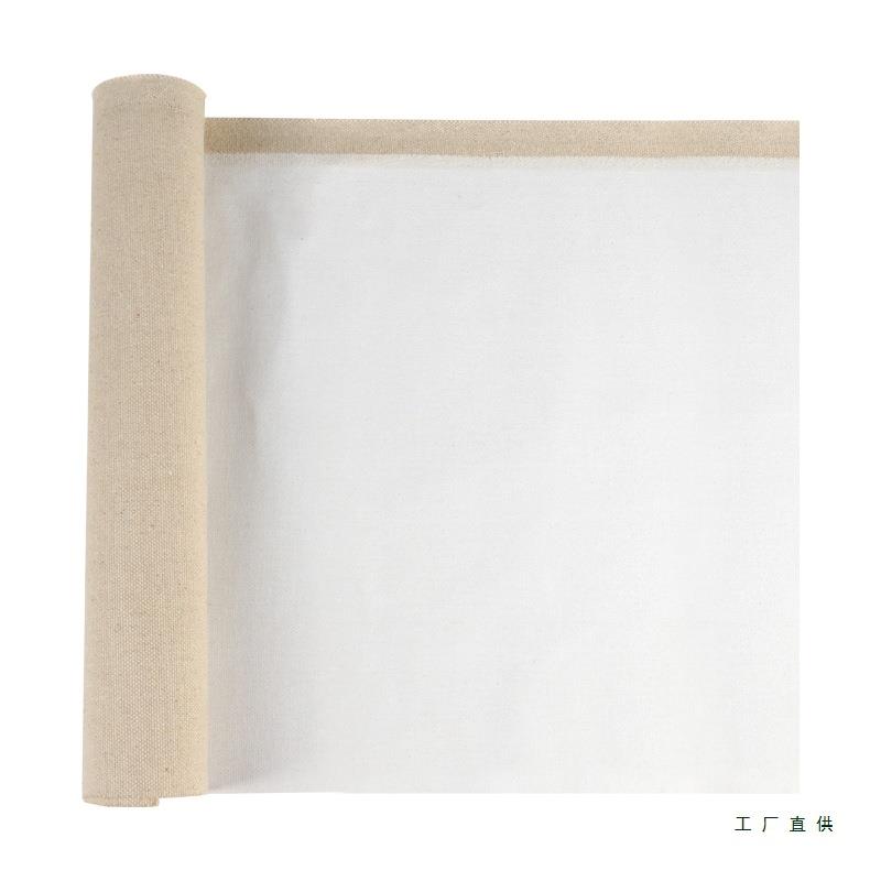 油画布亚麻丙烯画布带涂层成品细亚麻棉麻混纺细雨露麻油画框内框