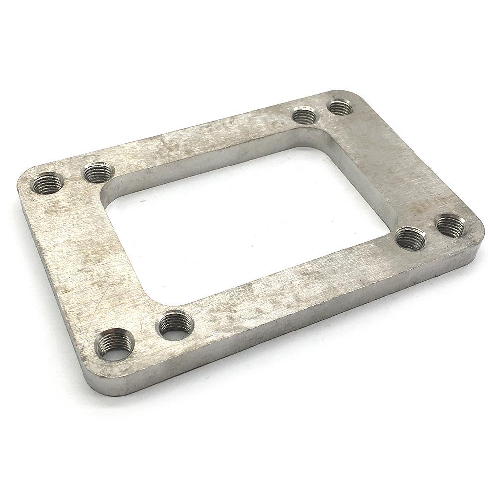 汽车配件涡轮歧管法兰不锈钢接头T6至T4不可分割排气管8个孔