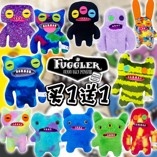 Fuggler萌牙怪兽家族玩偶可爱玩具丑萌牙齿搞怪毛绒公仔礼物女孩