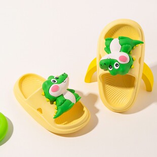夏季儿童拖鞋中小童可爱卡通造型柔软耐穿外出男童女童