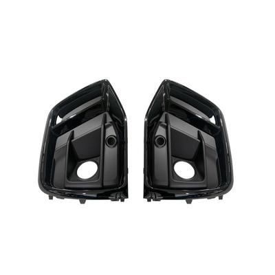 2021-2022q5改装升级蜂窝雾灯框雾灯罩sq5格栅汽车全黑电标亮条