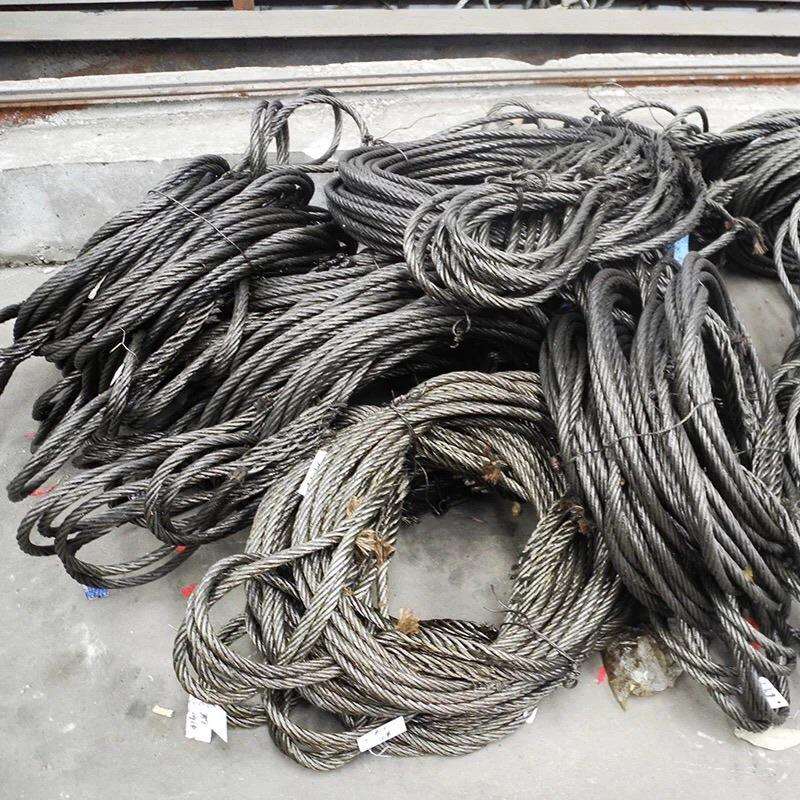 光面钢丝绳插编钢丝绳18mm*6米做好6米8米4米行车吊车吊货手工编