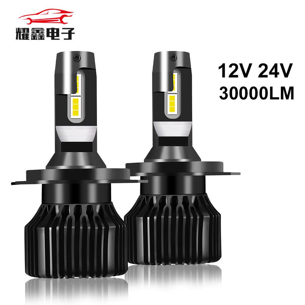 新款大功率汽车LED大灯H7H4H1超亮自带解码汽车改装LED车灯