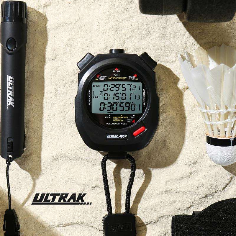 DT495P电子秒表ULTRAK奥赛克500道3排显示计时器田径训练精准
